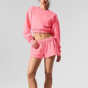 Alo Yoga Accolade Shorts Neon Bubblegum Pink Sz M